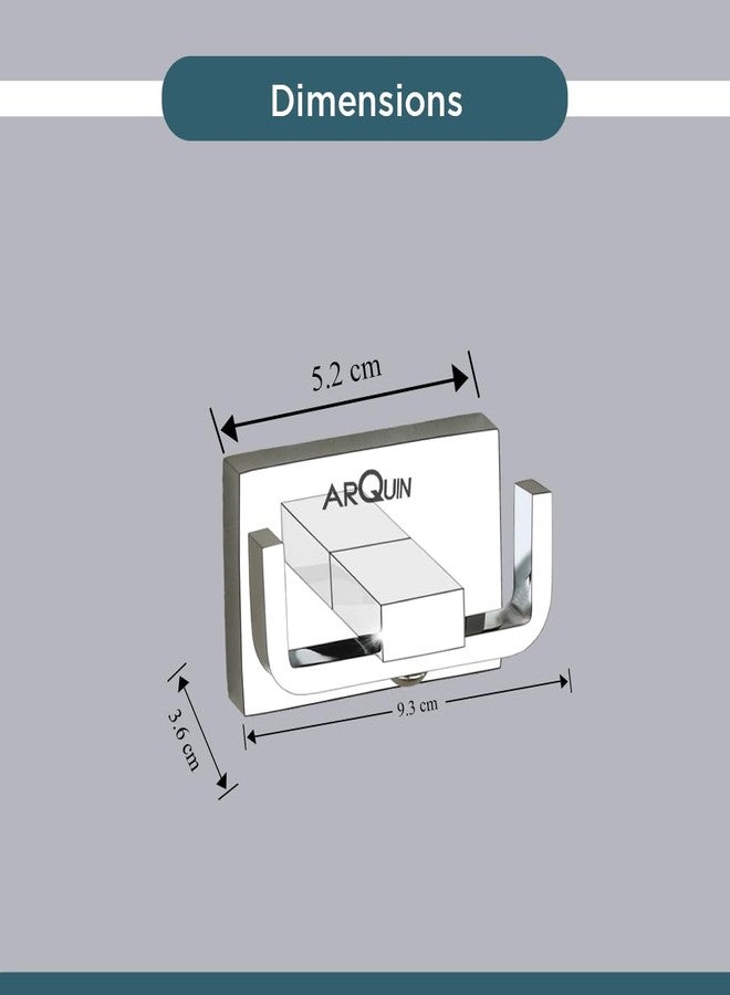 ARQUIN Taurus 304 Grade Stainless Steel Robe Hook/Robe Hook/Bathroom Accessories (Chrome, Pack of 4) - Image 4